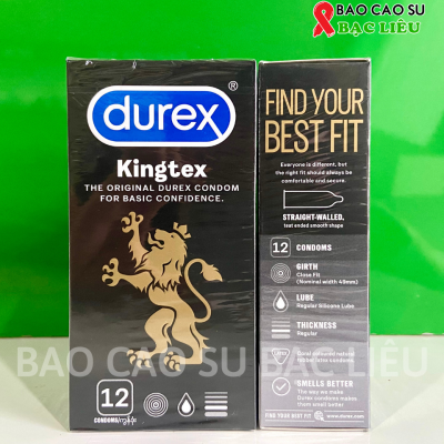 Bao co su size nhỏ Durex Kingtex