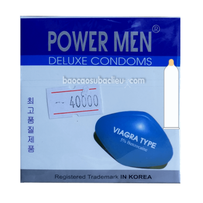 Bao cao su Power Men Viagra kéo dài thời gian hộp 03 cái tại Bạc Liêu