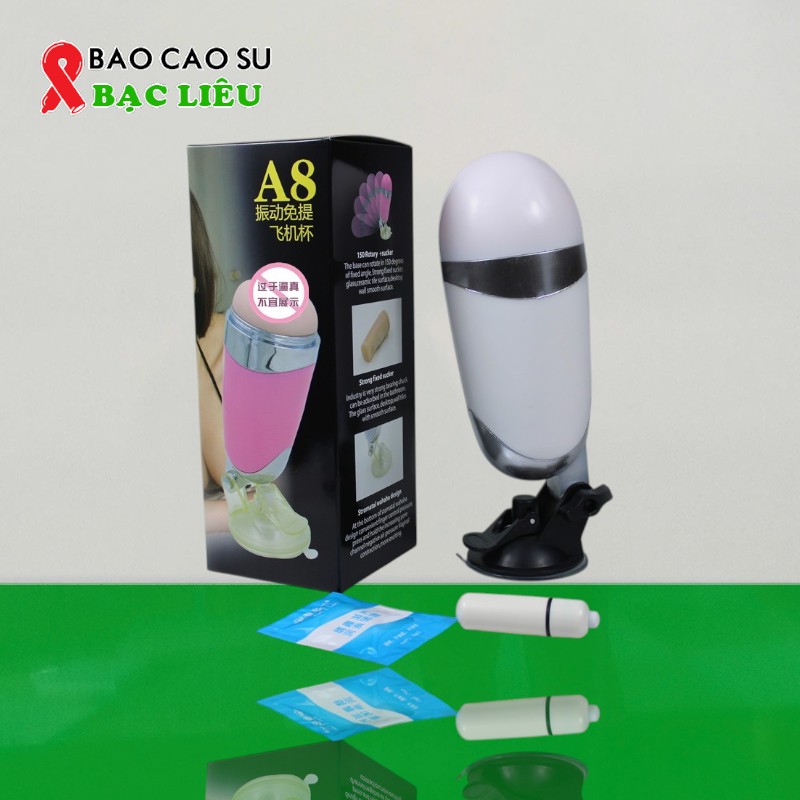 Âm Đạo Giả A8 Hít Tường Có Rung – Phiên Bản Cốc Thủ Dâm Dán Tường Cao Cấp | Tại Bao Cao Su Bạc Liêu