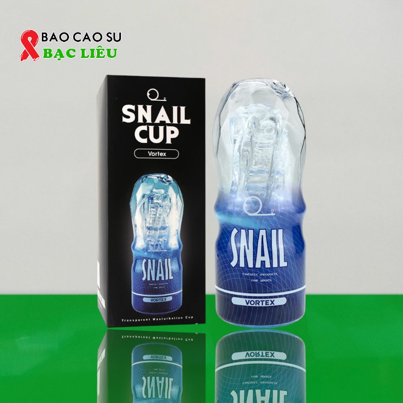 Snail Cup Vortex - Cốc Thủ Dâm Cầm Tay Trong Suốt Cho Nam | Tại Bao Cao Su Bạc Liêu