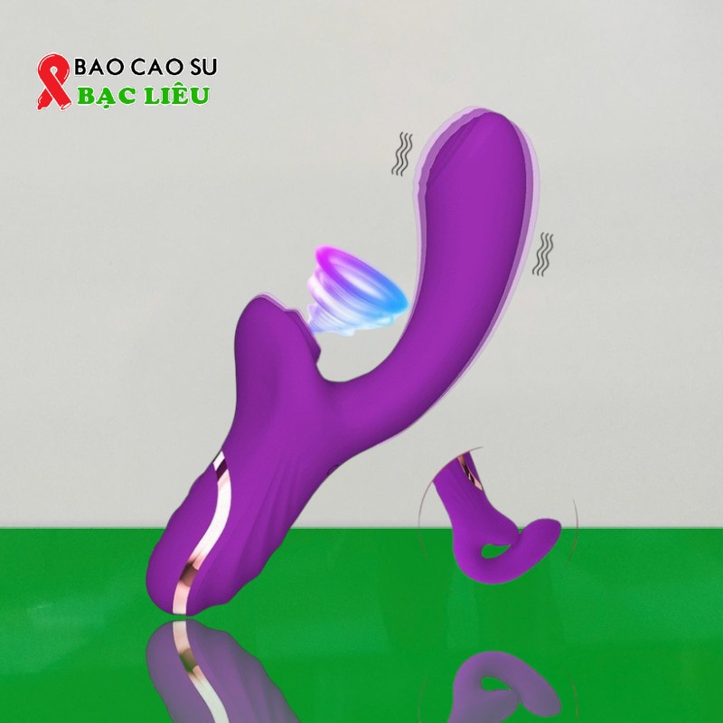 Dương Vật Giả 3 Chức Năng – Rung, Lắc, Hút Cao Cấp | Tại Bao Cao Su Bạc Liêu