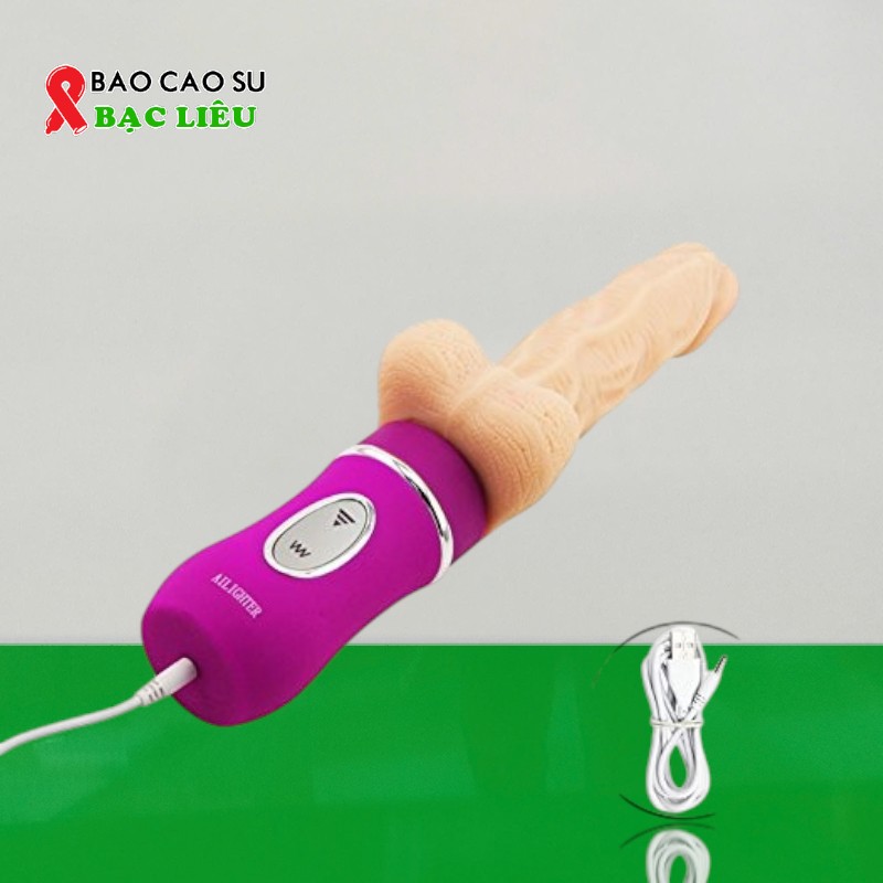 Dương Vật Giả Ailighter Rung – Thụt – Tỏa Nhiệt Silicone Siêu Mềm Mịn Chính Hãng | Tại Bao Cao Su Bạc Liêu