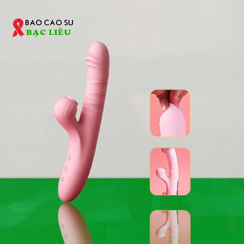 Dương Vật Giả LOLO Rung Hút - Cầm Tay | Tại Bao Cao Su Bạc Liêu