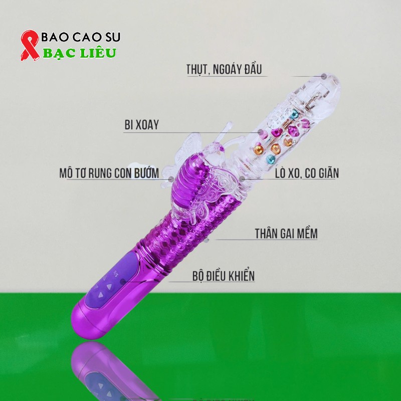 Dương Vật Giả Libo Xoay Bi – Rung – Thụt – Nhánh Bướm Cực Mạnh | Tại Bao Cao Su Bạc Liêu