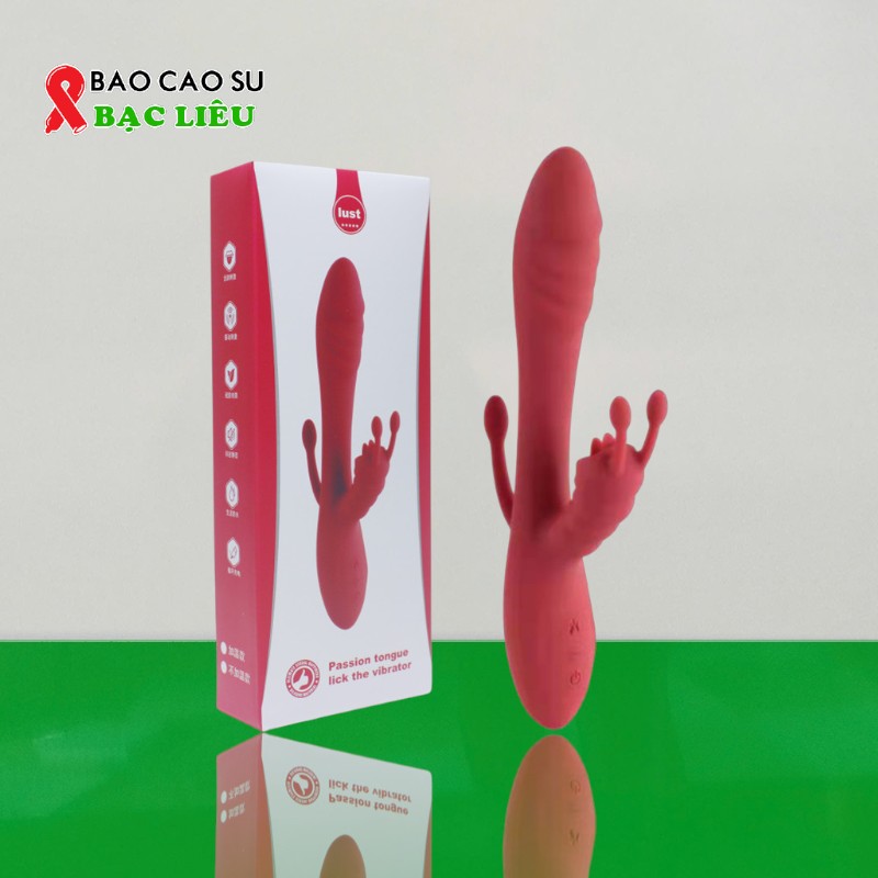 Dương Vật Giả Lust 3 Nhánh 12 Chế Độ Rung – Phát Nhiệt Ấm Nóng Cao Cấp | Tại Bao Cao Su Bạc Liêu