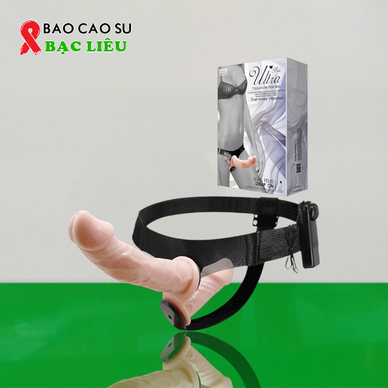 Dương Vật Giả Quai Đeo 2 Đầu Rung Có Điều Khiển - Baile Ultra Chính Hãng | Tại Bao Cao Su Bạc Liêu
