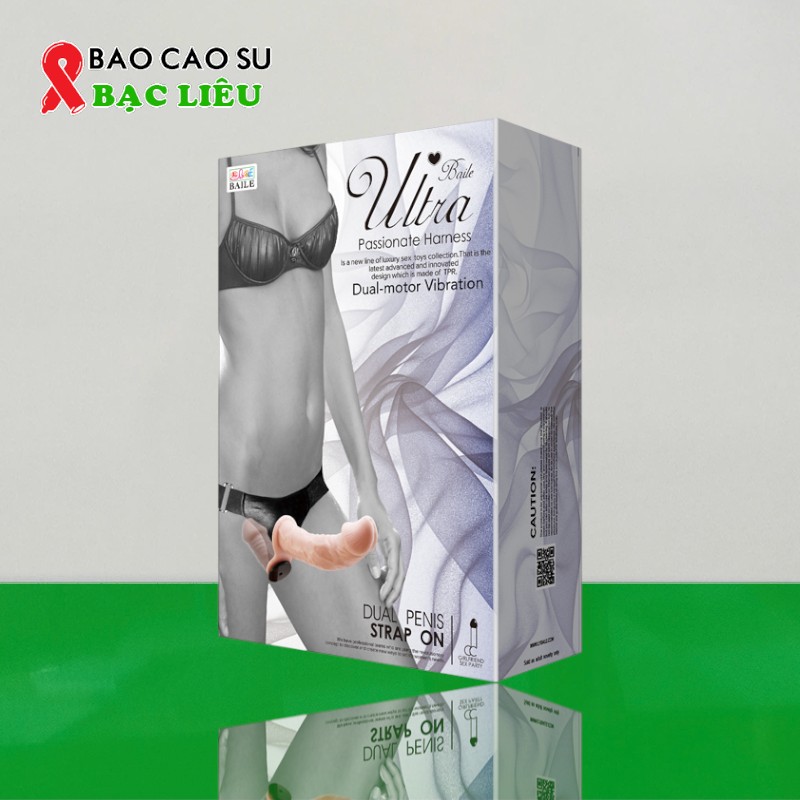 Dương Vật Giả Quai Đeo 2 Đầu Rung Có Điều Khiển - Baile Ultra Chính Hãng | Tại Bao Cao Su Bạc Liêu
