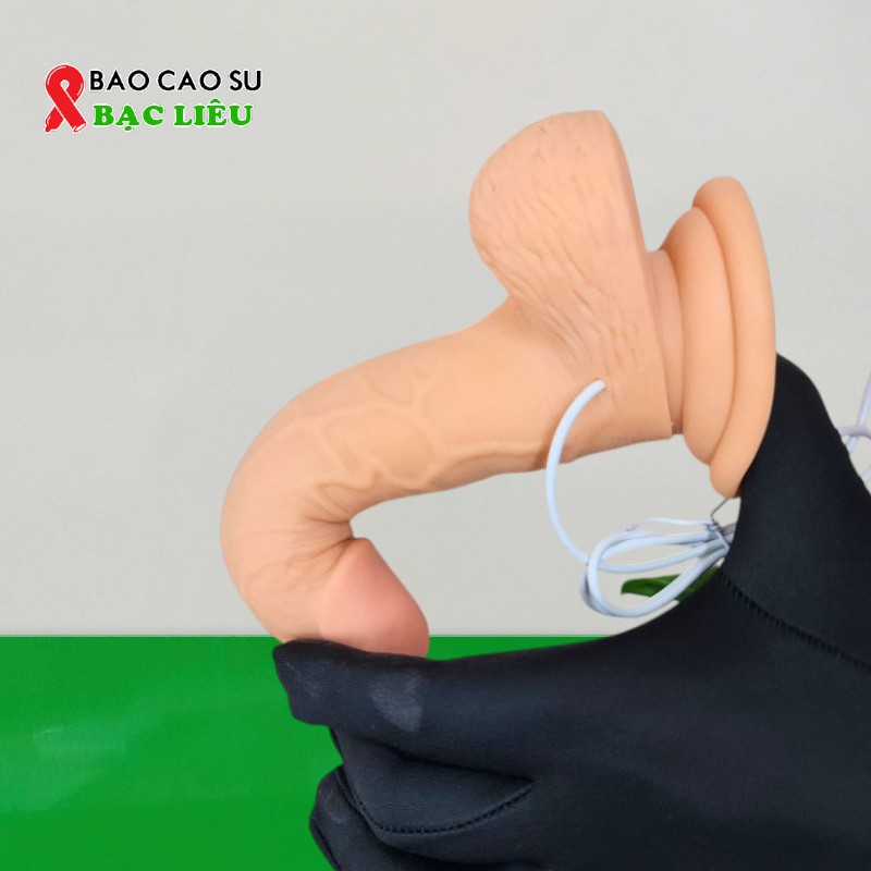 Dương Vật Giả Rung Ngoáy, Đóng Tường Siêu Mềm – Điều Khiển Có Dây Dùng Pin | Tại Bao Cao Su Bạc Liêu