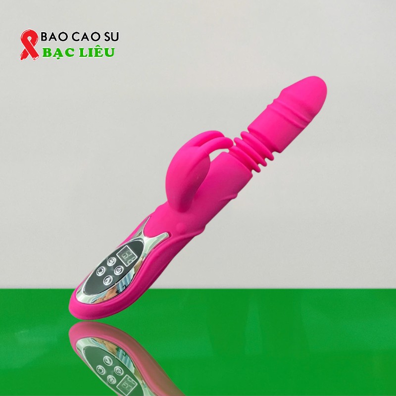 Dương Vật Giả Rung, Thụt, Nhánh Tai Thỏ – Phát Nhiệt, Điều Khiển Màn Hình LED Cao Cấp | Tại Bao Cao Su Bạc Liêu
