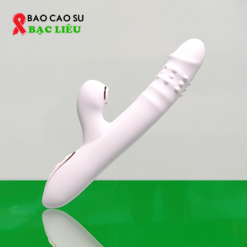 Dương vật giả Stretch cầm tay - Rung Hút Thụt Xoay Tại Bao Cao Su Bạc Liêu