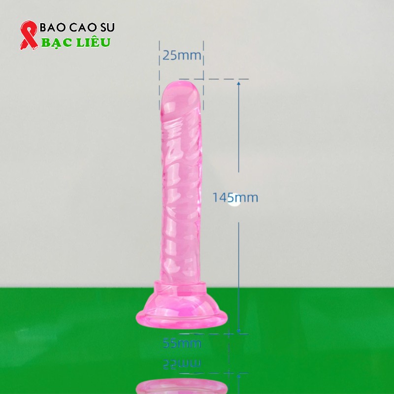 Dương Vật Giả Mini Hít Tường Silicone Cao Cấp | Tại Bao Cao Su Bạc Liêu