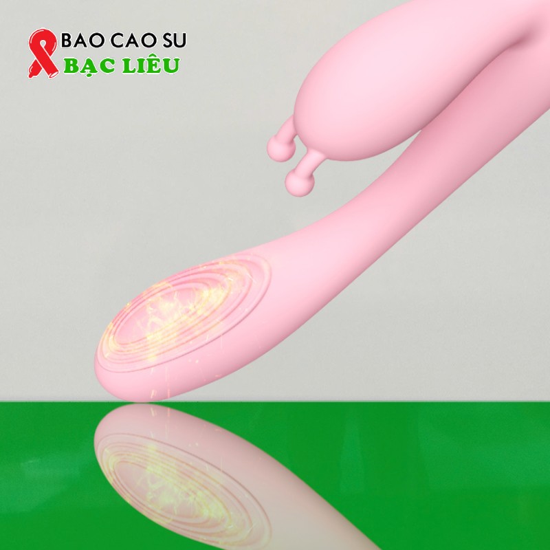 Que Rung Ngón Tay Nhánh Tai Thỏ 12 Chế Độ – Tỏa Nhiệt Ấm Nóng | Tại Bao Cao Su Bạc Liêu