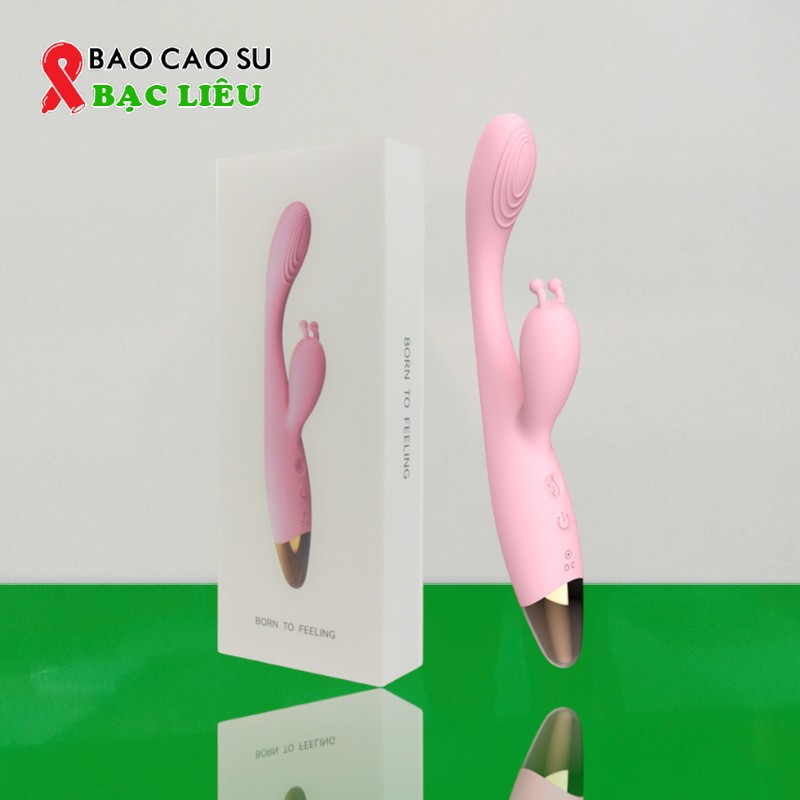 Que Rung Ngón Tay Nhánh Tai Thỏ 12 Chế Độ – Tỏa Nhiệt Ấm Nóng | Tại Bao Cao Su Bạc Liêu