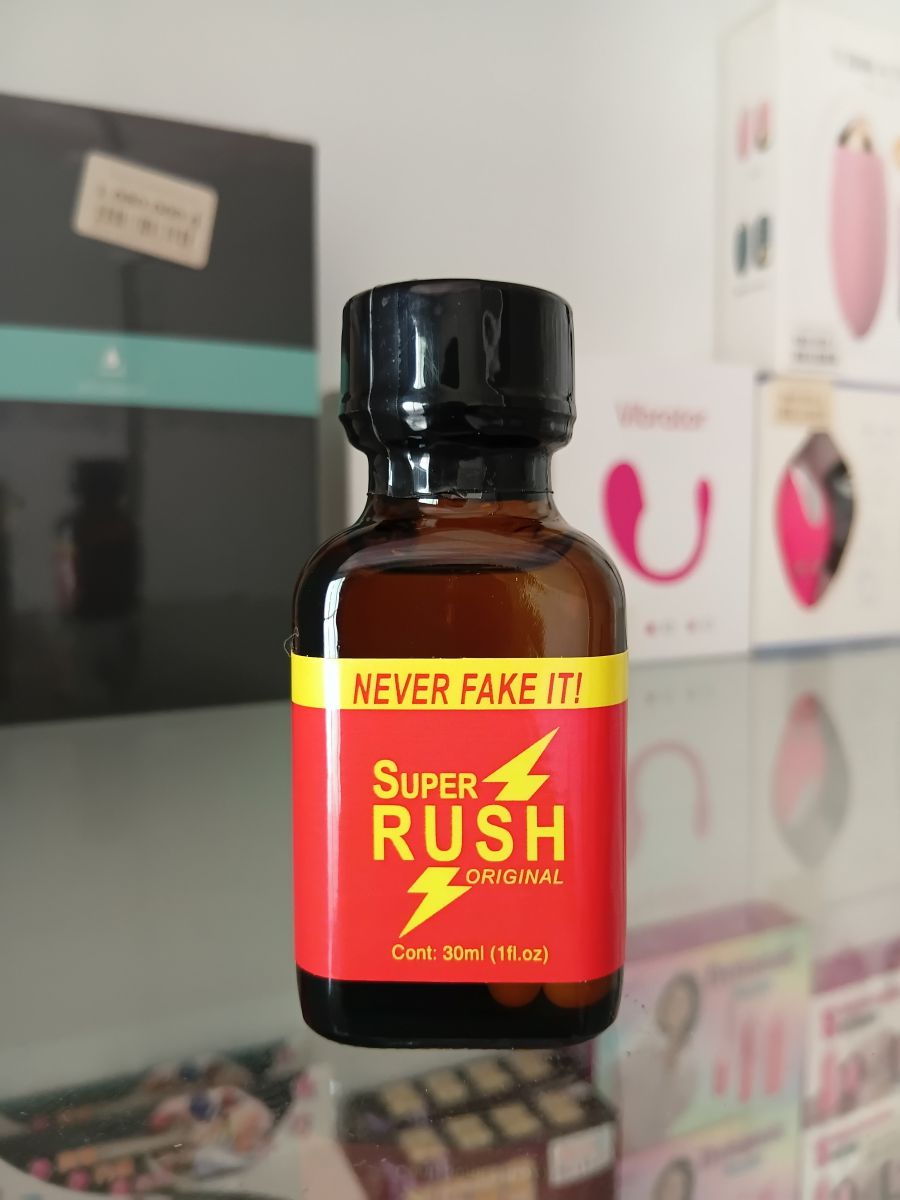 Poppers Super Rush Red Original 30ml – Chai Hít Tăng Hưng Phấn Cho Top & Bot Tại Bao Cao Su Bạc Liêu