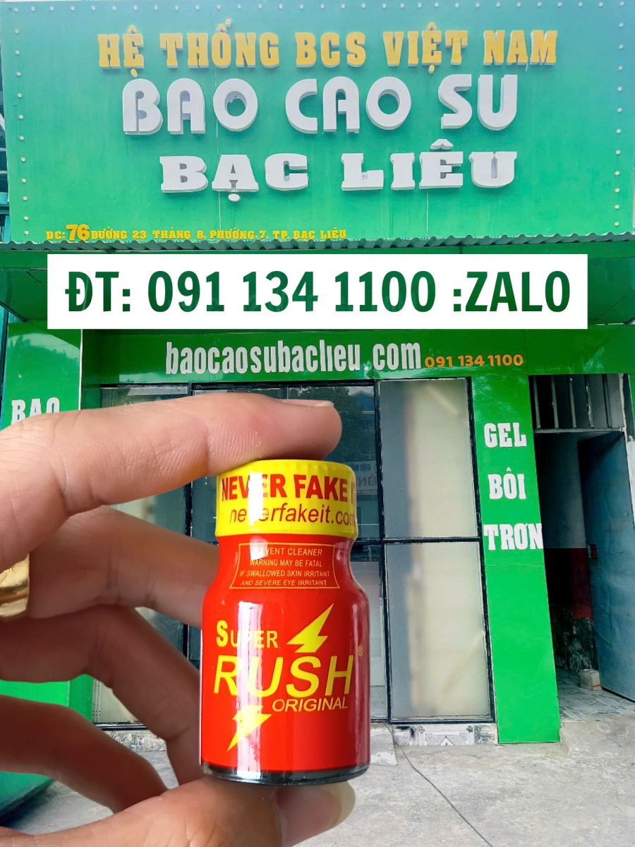 Popper Super Rush Red Original 10ml – Chai Hít Tăng Khoái Cảm Poppers Dành Cho Top Và Bot Tại Shop Bao Cao Su Bạc Liêu