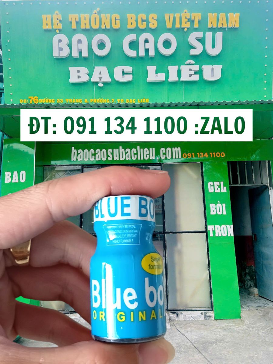 Poppers Blue Boy Original 10ml – Chai Hít Tăng Hưng Phấn Cho Top Và Bot Tại Shop Bao Cao Su Bạc Liêu