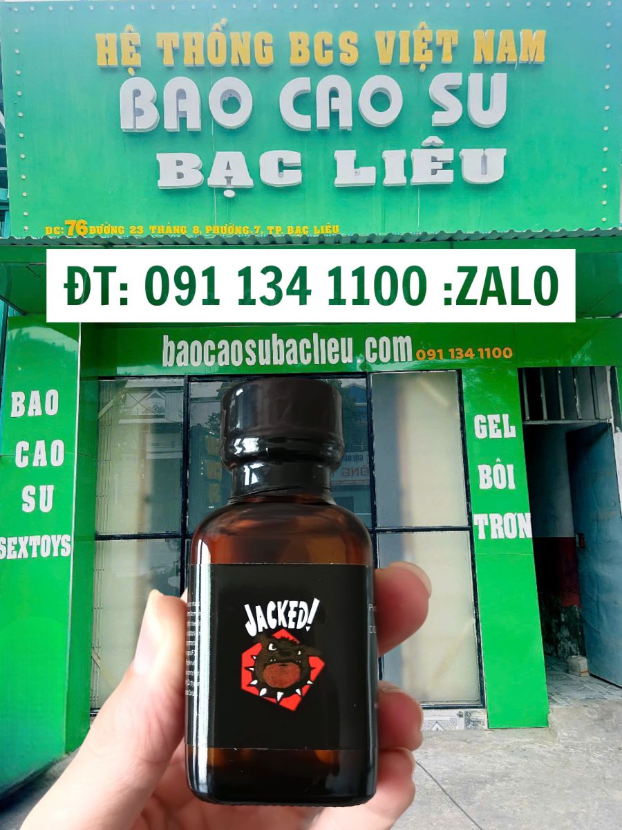 Poppers Jacked 30ml Chính Hãng – Chai Hít Tăng Khoái Cảm Tại Bao Cao Su Bạc Liêu
