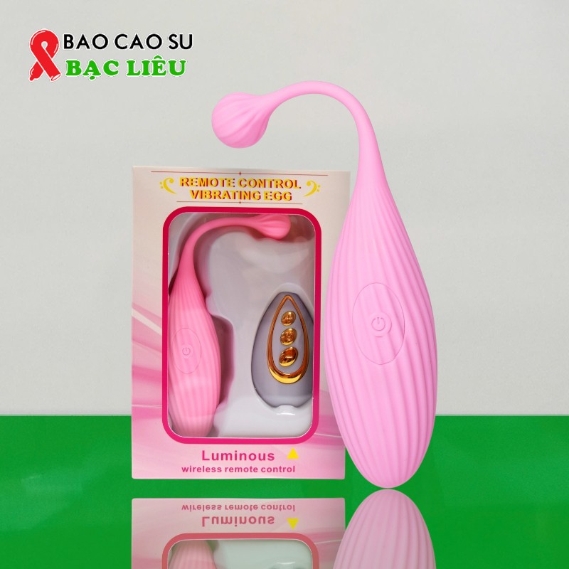 Trứng Rung Nòng Nọc Luminous – Điều Khiển Không Dây - 10 Chế Độ Rung, Silicone Cao Cấp | Tại Bao Cao Su Bạc Liêu