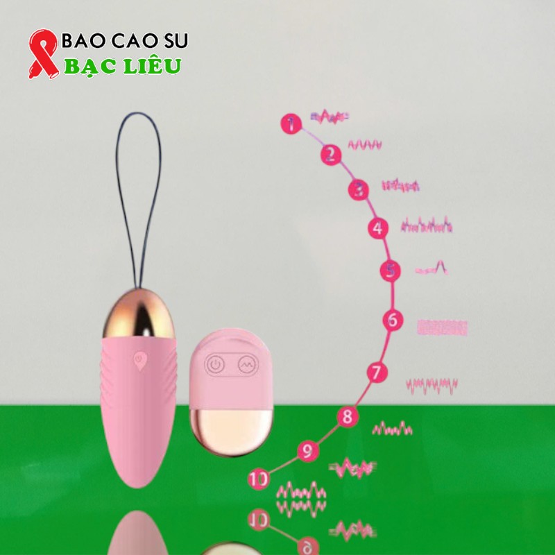 Trứng Rung Tình Yêu Điều Khiển Không Dây Lilo Dùng Pin 10 Chế Độ Rung | Tại Bao Cao Su Bạc Liêu