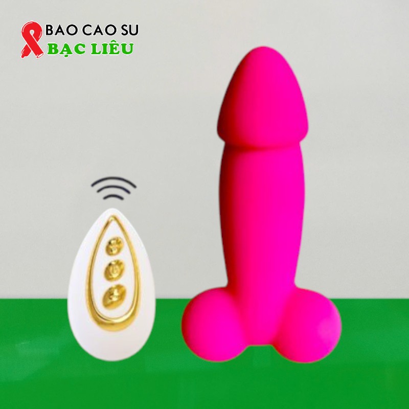 Trứng Rung Tình Yêu Hình Cu – Điều Khiển Từ Xa, 10 Chế Độ Rung, Chính Hãng | Tại Bạc Liêu
