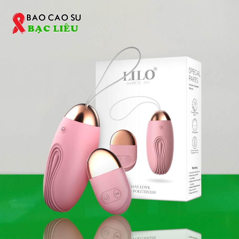 Trứng Rung Tình Yêu Lilo Điều Khiển Từ Xa 10 Chế Độ Rung - Sạc Điện | Tại Bao Cao Su Bạc Liêu