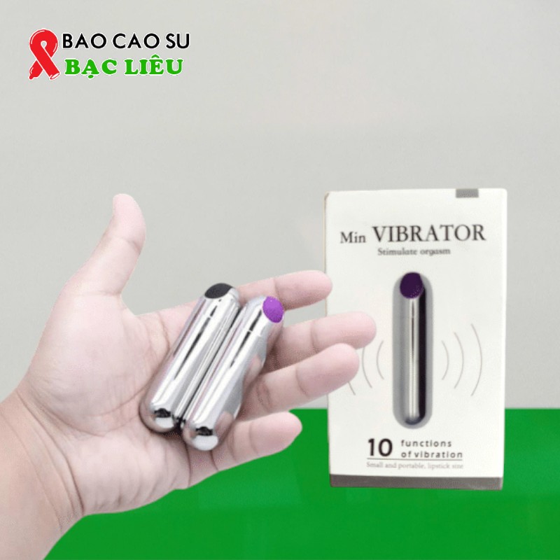 Trứng Rung Tình Yêu Viên Đạn Inox Mini 10 Chế Độ Rung – Sang Xịn Bền Bỉ | Tại Bao Cao Su Bạc Liêu