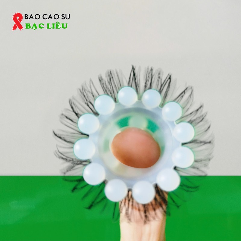 Vòng đeo dương vật silicone 2 tầng bi mắt cừu – tăng kích thích cho nữ | tại Bao Cao Su Bạc Liêu