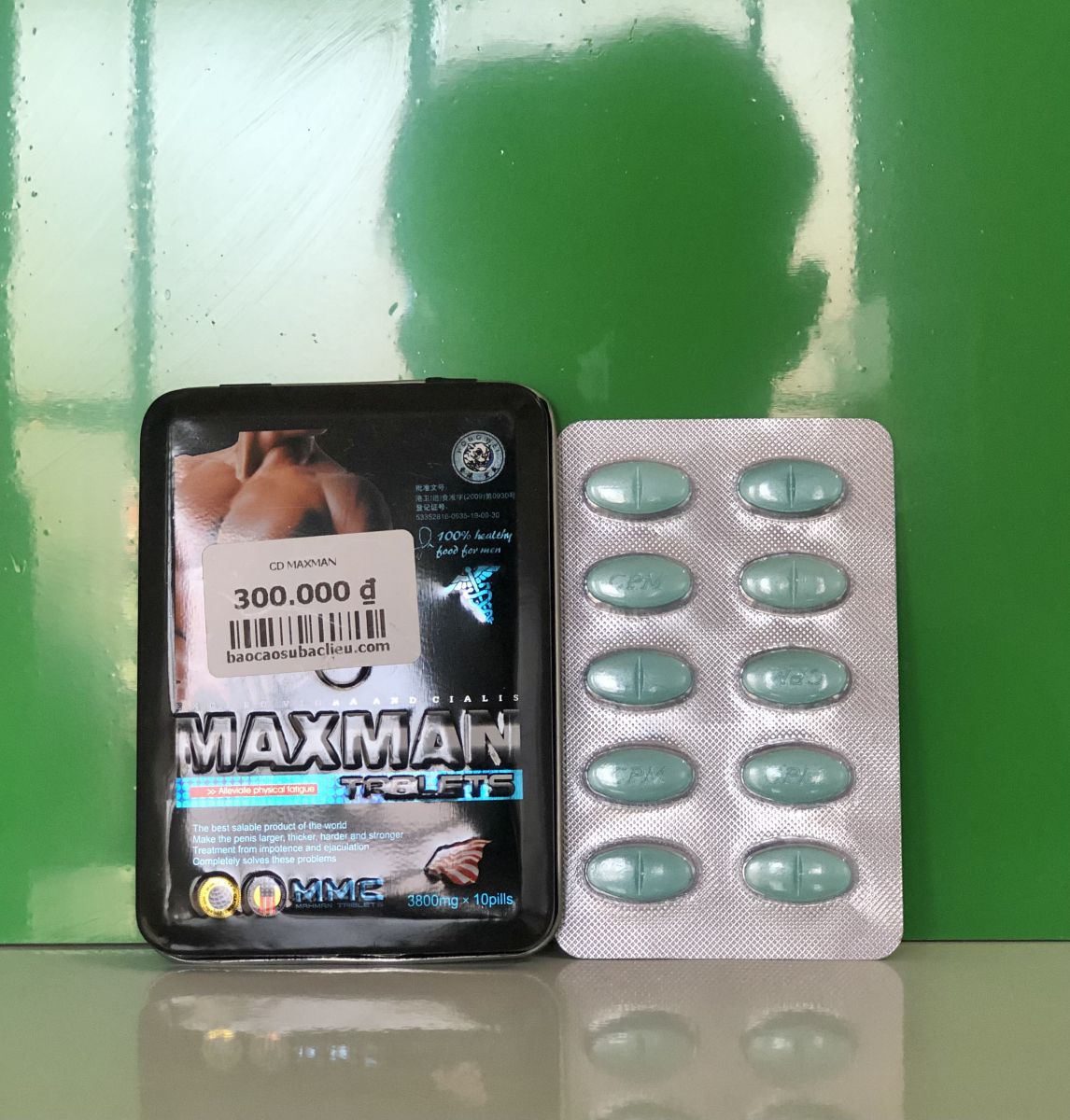Thuốc uống cường dương Maxman Tablets 3800mg hỗ trợ sinh lý nam tại bao cao su Bạc Liêu