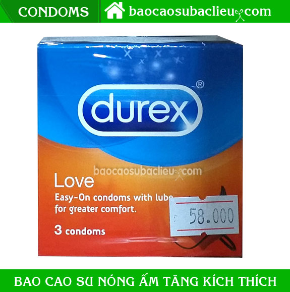 Bao cao su Durex Love - Bao cao su Bạc Liêu