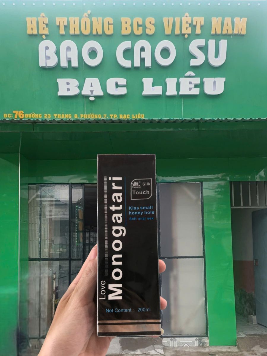 Gel bôi trơn hậu môn Love Monogatari gốc nước tại bao cao su Bạc Liêu