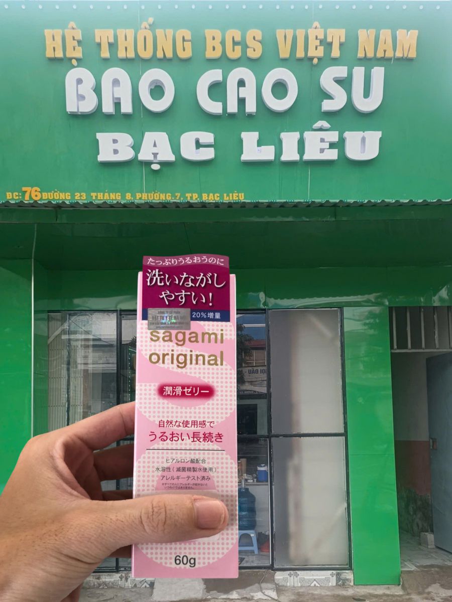 Gel bôi trơn Sagami Original của Nhật Bản chính hãng tại bao cao su Bạc Liêu