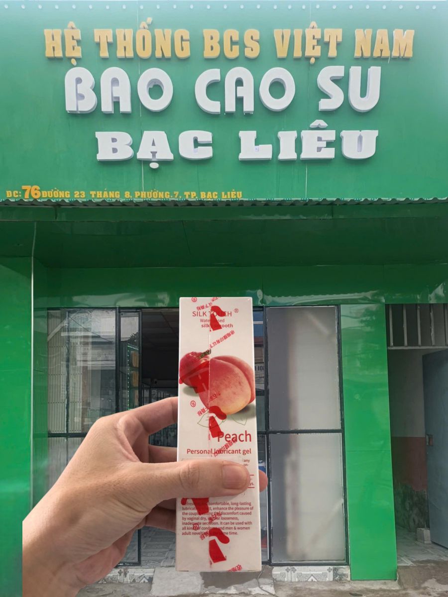 Gel bôi trơn Silk Touch hương đào 100ml - tại bao cao su Bạc Liêu