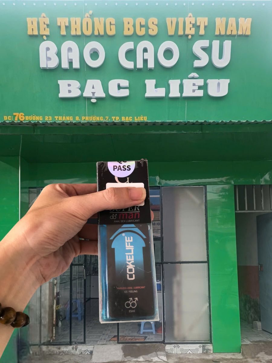 Gel bôi trơn hậu môn Coke Life Super Man Ice Felling - siêu mát lạnh tại bao cao su Bạc Liêu