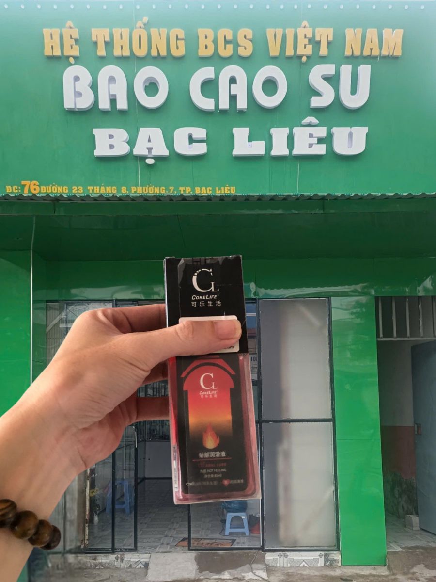 Gel bôi trơn hậu môn Coke Life Super Man Hot Feeling - nóng ấm tại bao cao su Bạc Liêu
