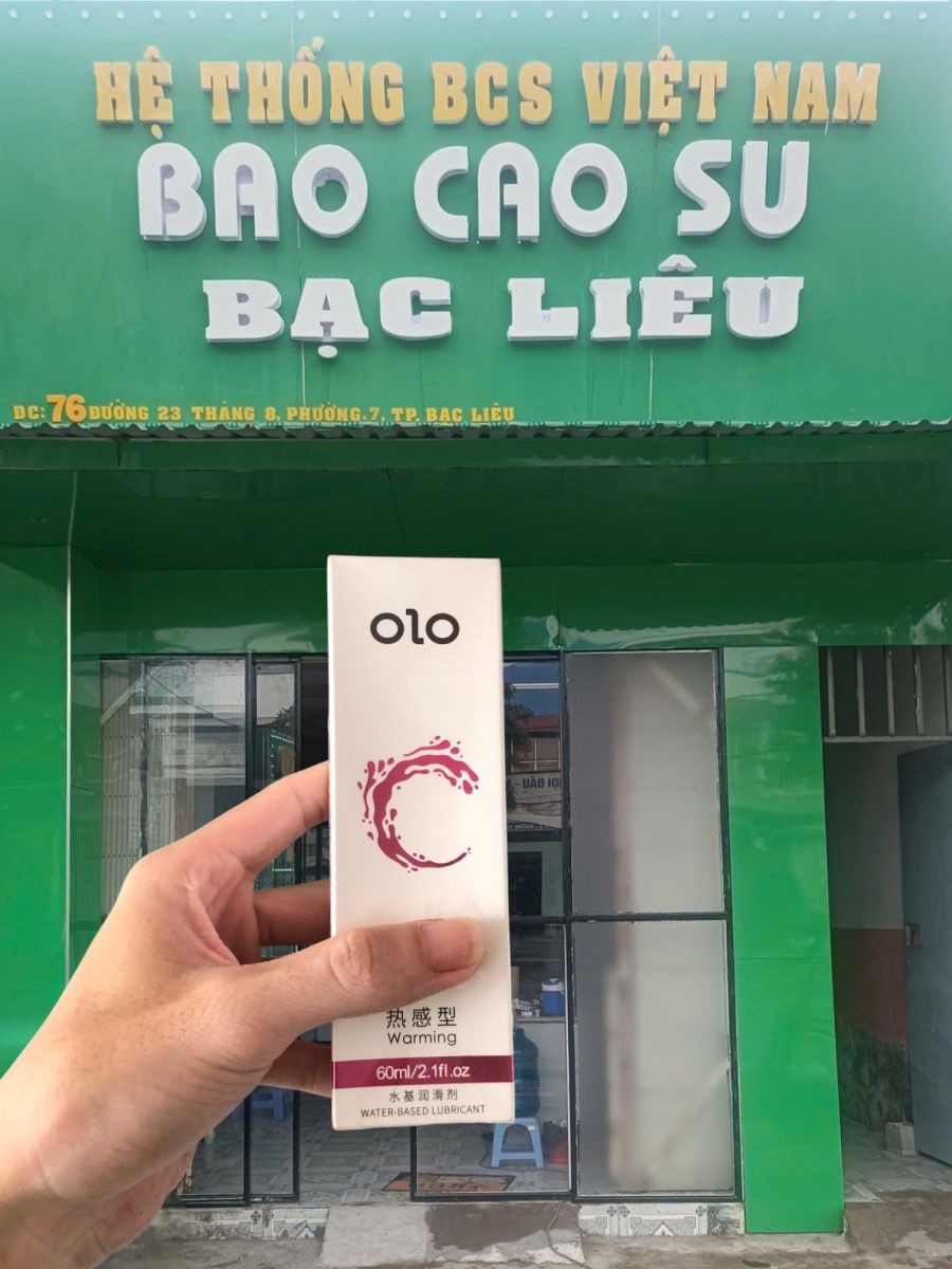 Gel bôi trơn Olo Warming nóng ấm tăng khoái cảm cho nữ tại bao cao su Bạc Liêu