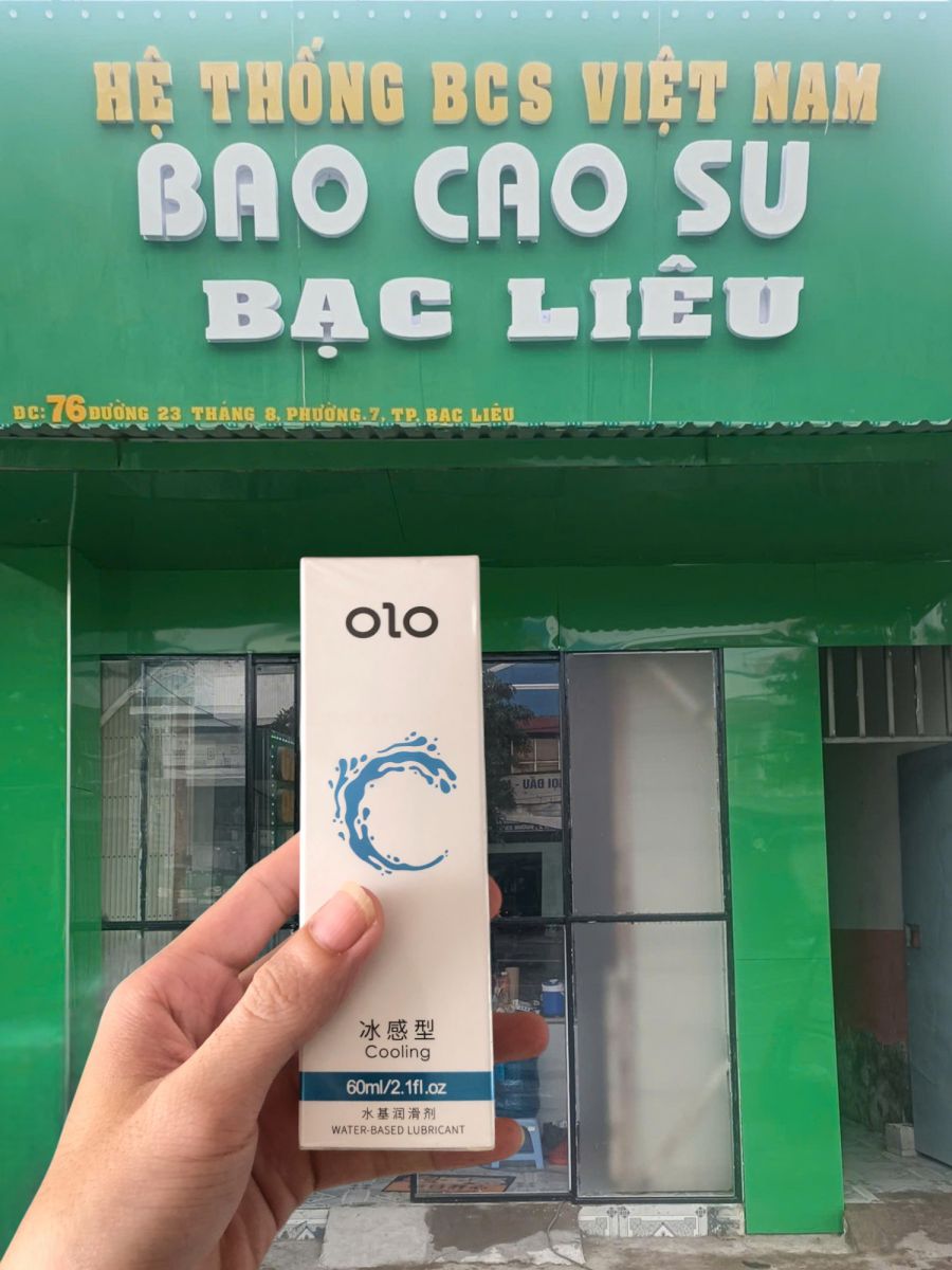 Gel bôi trơn Olo Cooling tại bao cao su Bạc Liêu