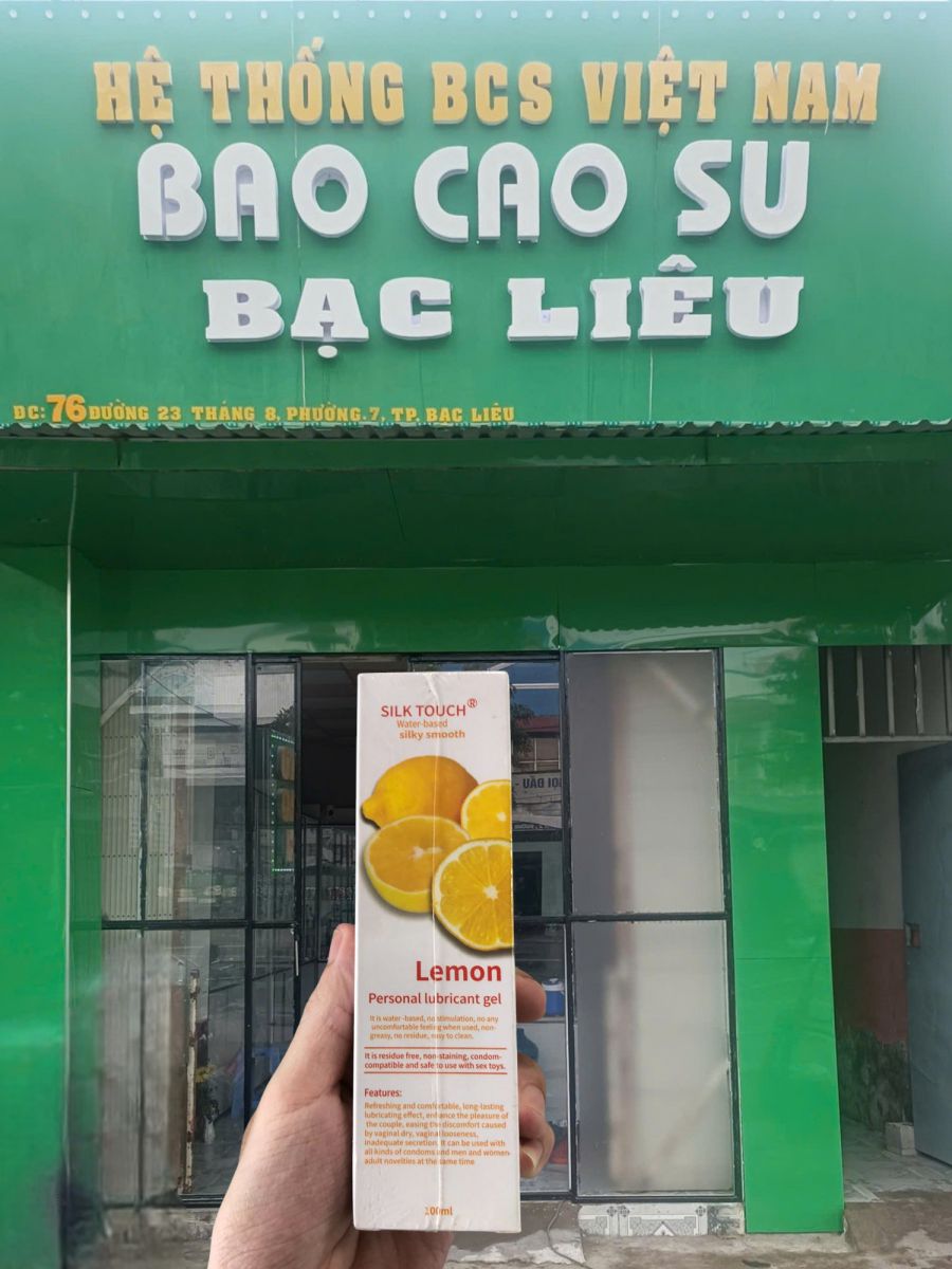 Gel bôi trơn Silk Touch hương chanh 100ml - tại bao cao su Bạc Liêu