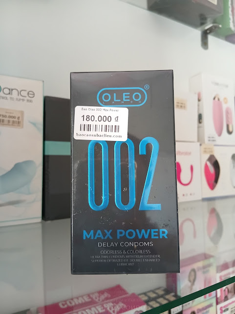 Bao cao su Oleo 002 Max Power Delay - Kéo Dài Thời Gian | Tại Bao Cao Su Bạc Liêu