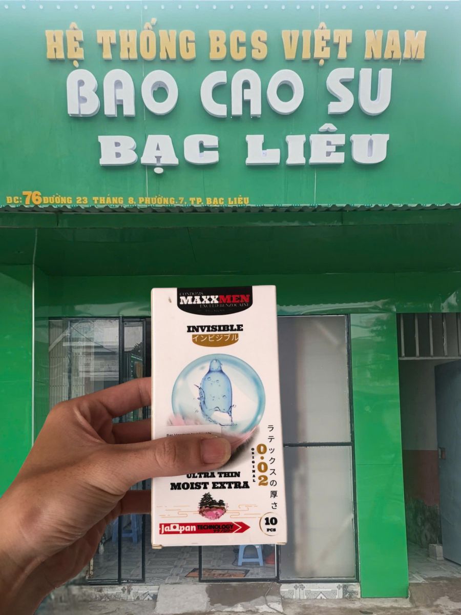 Bao cao su Maxxmen Invisible Ultra Thin Moist Extra - size 49 hương hoa anh đào tại bao cao su Bạc Liêu
