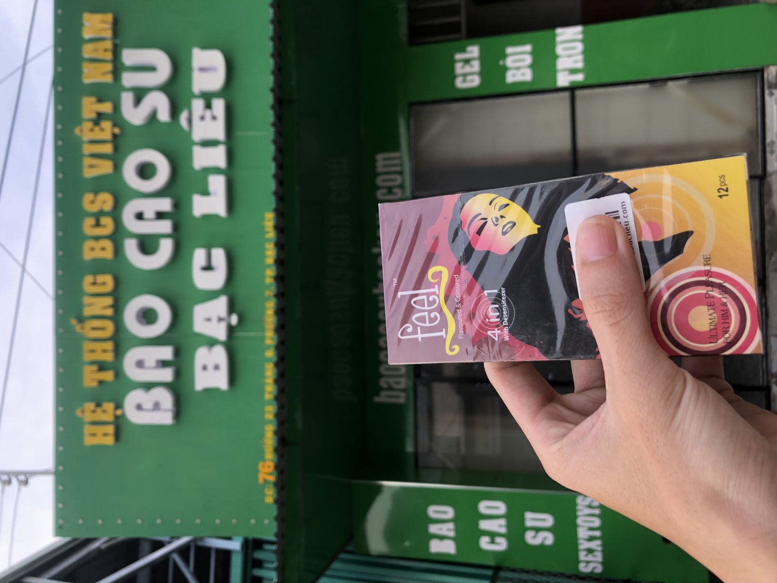 Bao cao su Feel Euphoria 4in1 Gân Gai Kéo Dài Thời Gian Quan Hệ cho nam tại bao cao su Bạc Liêu