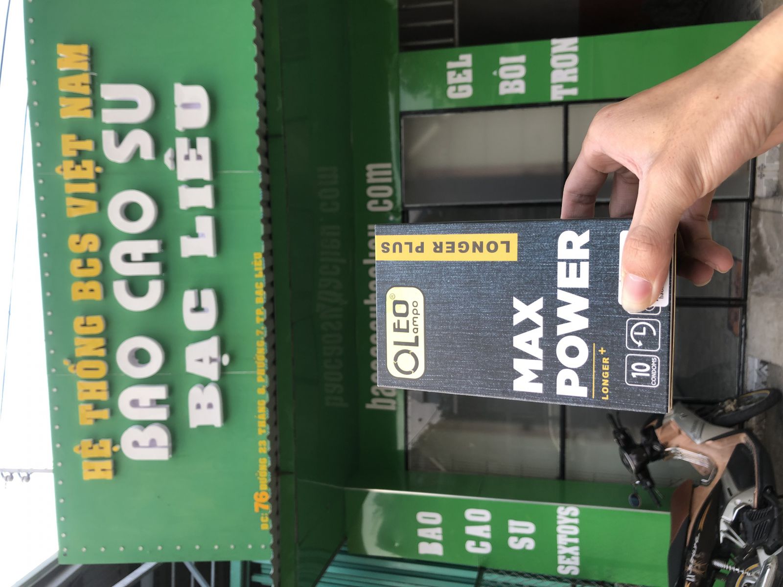 Bao cao su Oleo Lampo Max Power Longer Plus hương dâu - kéo dài thời gian quan hệ cho nam tại bao cao su Bạc Liêu