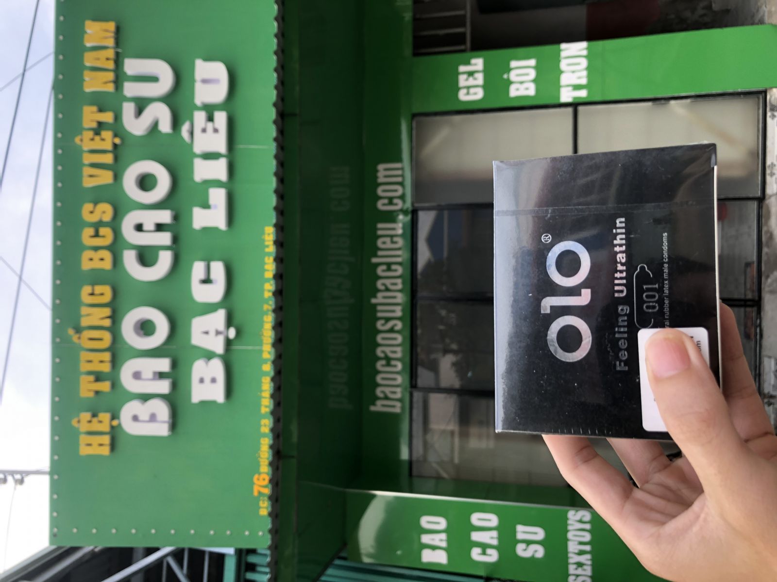 Bao cao su Siêu Mỏng 001 - Olo Feeling Ultrathin hộp 10 cái tại bao cao su Bạc Liêu