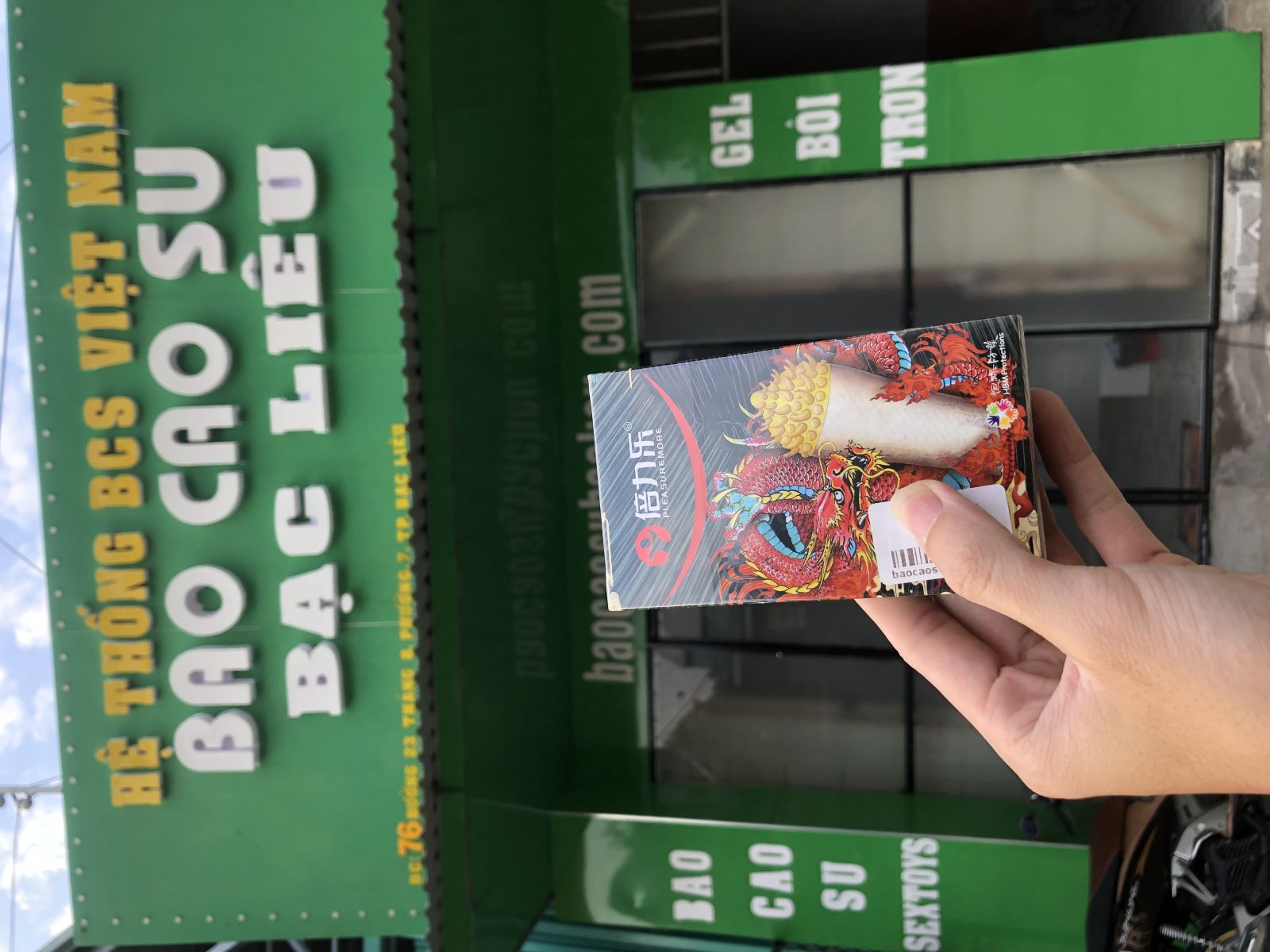 Bao cao su HBM Rồng Đỏ - Siêu Gai tại bao cao su Bạc Liêu