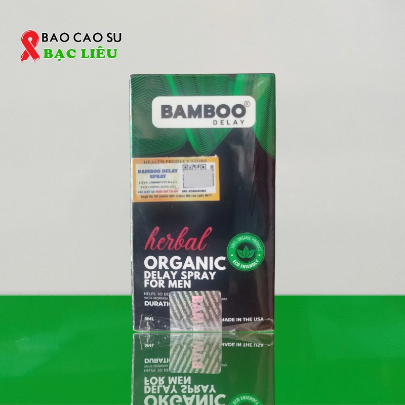 Thuốc Xịt Bamboo Herbal Organic Thảo Dược – Chống Xuất Tinh Sớm Cho Nam | Tại Bao Cao Su Bạc Liêu